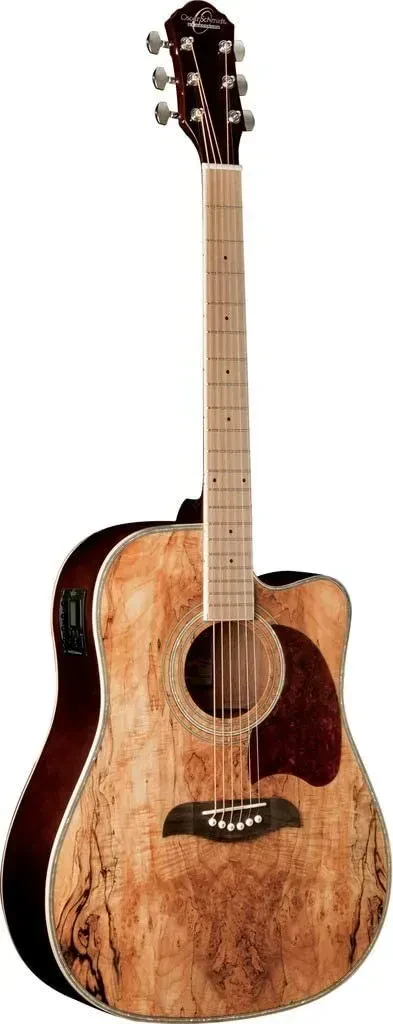 Oscar Schmidt OG2CEMFSM Spalted maple Acoustic Electric Guitar - New