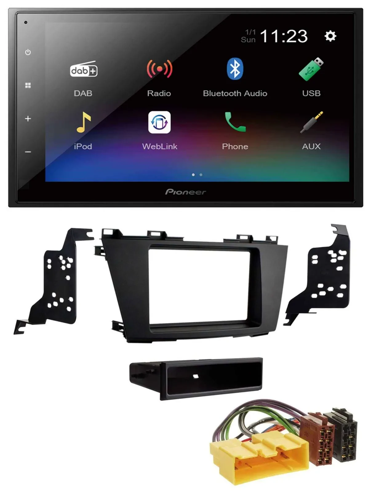 Автомагнитола для Mazda 5 (CR, с 2010) Pioneer 2-DIN, USB, Bluetooth, DAB, MP3