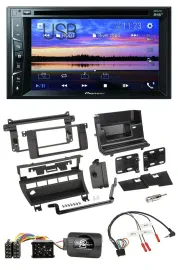 Автомагнитола Pioneer 2DIN, Bluetooth, USB, DVD, DAB, поддержка управления с руля, для BMW 3 Series 1999–2006