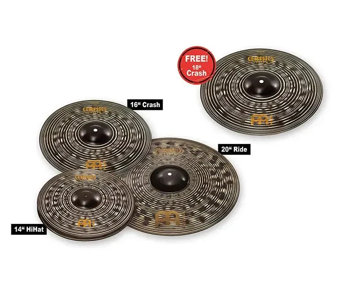 Набор тарелок для барабанов MEINL CCD460+18 Classics Custom Dark Set