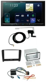 Pioneer 2DIN DAB USB MP3 Bluetooth Autoradio für Audi TT (06-14) Quadlock