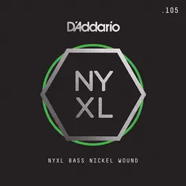 Струна одиночная D'Addario NYXLB105 NYXL Nickel Wound Bass Single 105
