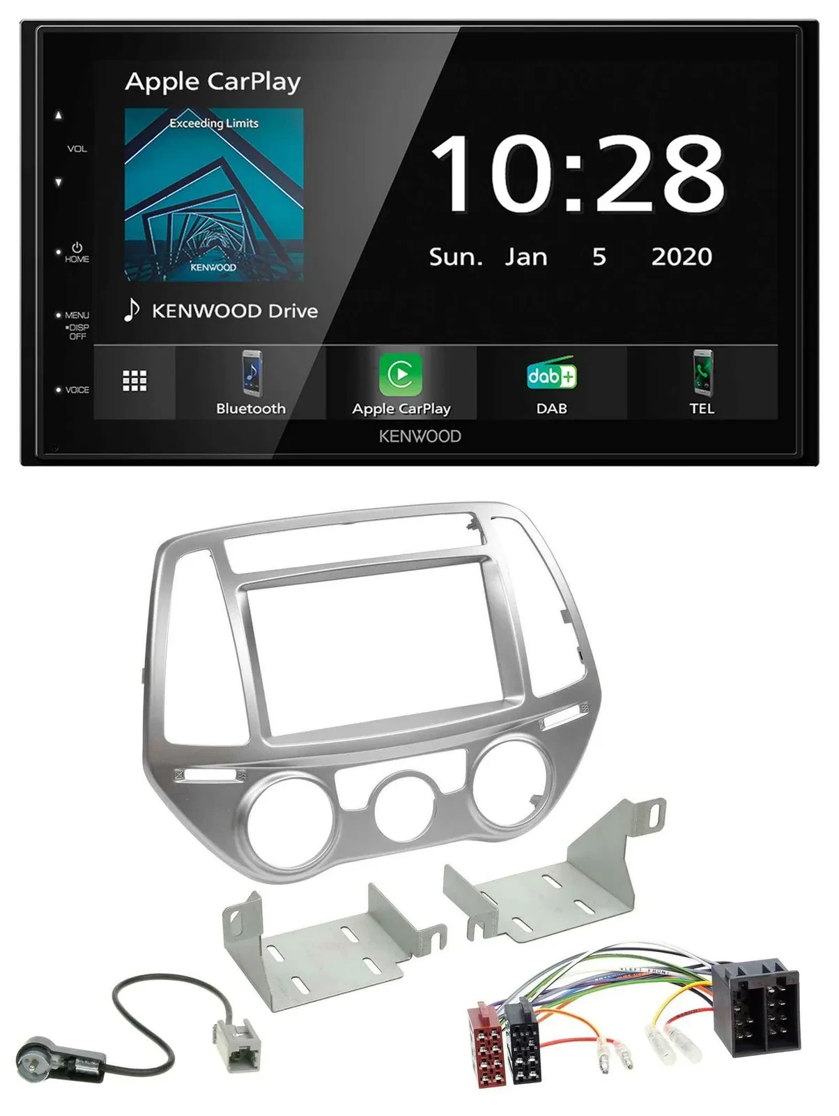 Автомагнитола для Hyundai i20 (2012–2014) Kenwood 2DIN Bluetooth USB DAB MP3