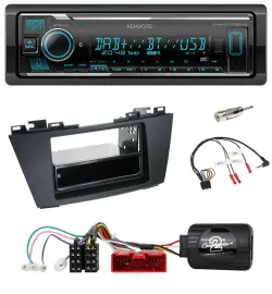 Kenwood Bluetooth Lenkrad DAB USB Autoradio für Mazda 5 (2010-2015)