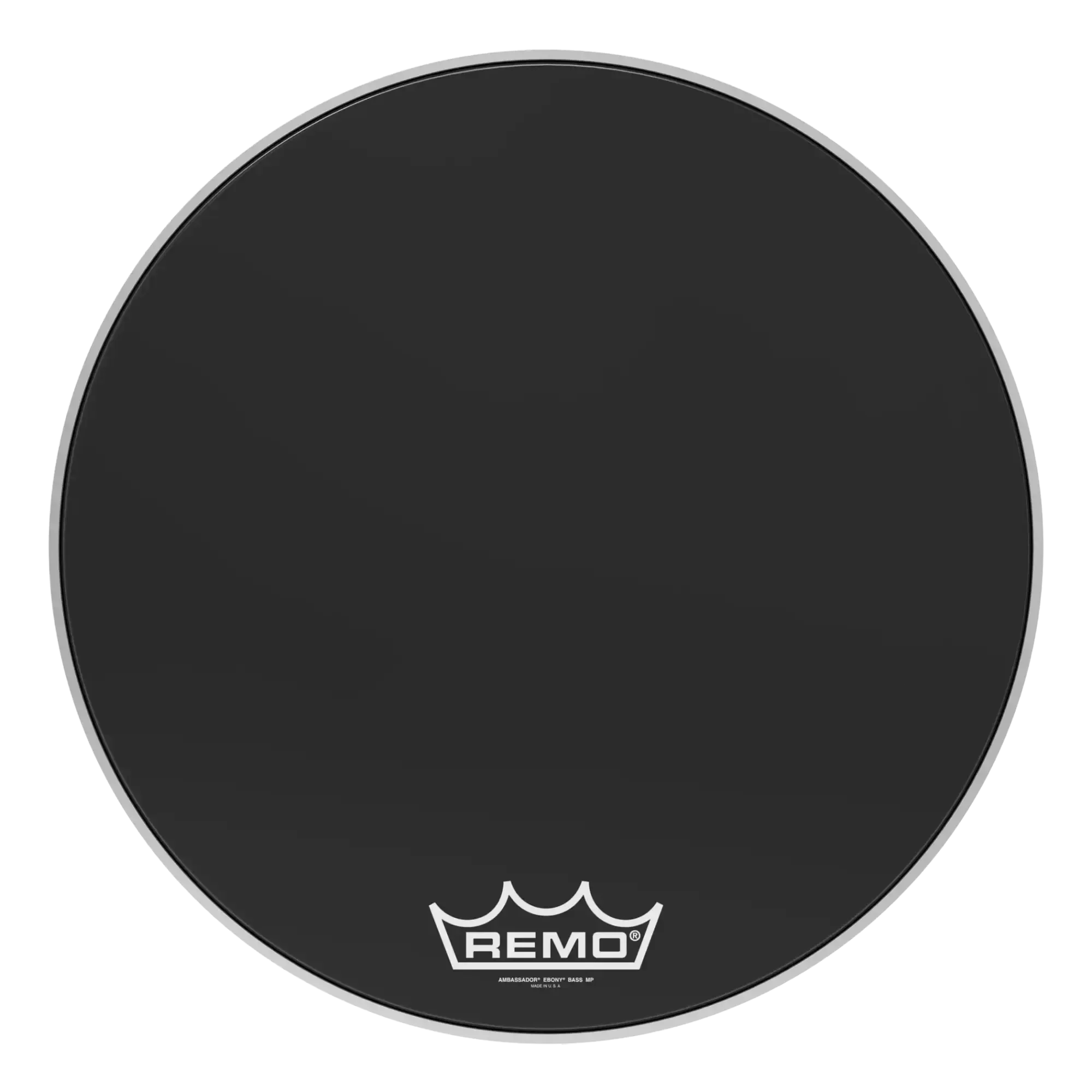 Пластик для барабана Remo 24" Ambassador Ebony Crimplock
