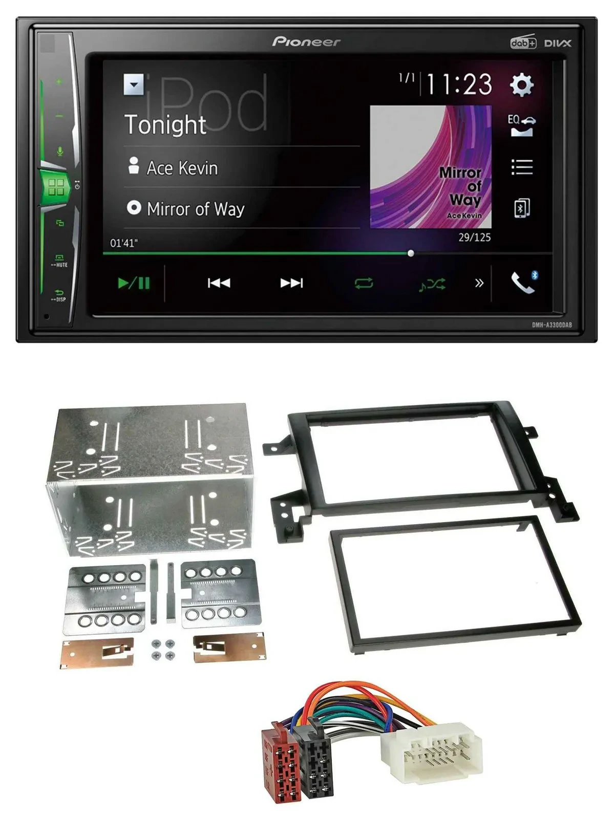 Pioneer 2DIN MP3 DAB USB Bluetooth Autoradio für Suzuki Grand Vitara ab 2005