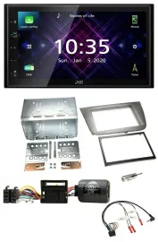 JVC DAB 2DIN Lenkrad Bluetooth USB Autoradio für Seat Altea Altea XL Toledo anth