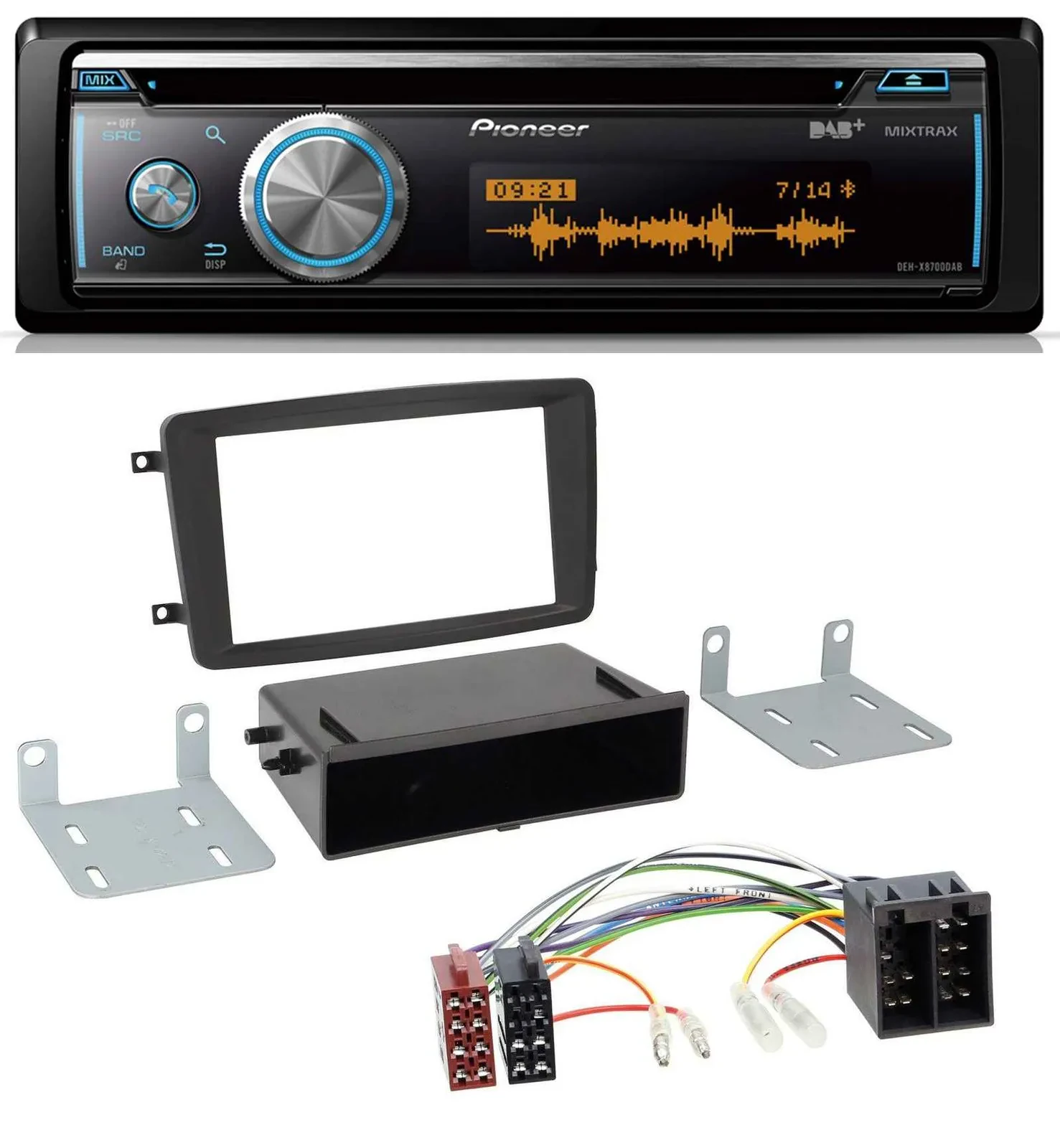 Автомагнитола Pioneer MP3 DAB USB CD Bluetooth для Mercedes C-Class, CLK, Vito, Viano