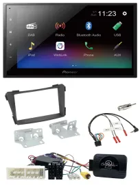 Автомагнитола для Hyundai i40 VF (с 2016) Pioneer 2-DIN, DAB, Bluetooth, USB, черный