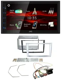 JVC USB Bluetooth MP3 DAB 2DIN Autoradio für Opel Astra H Zafira B Corsa D matt-