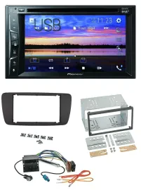 Pioneer Bluetooth 2DIN USB DVD DAB MP3 Autoradio für Seat Ibiza ab 08 azabachesc