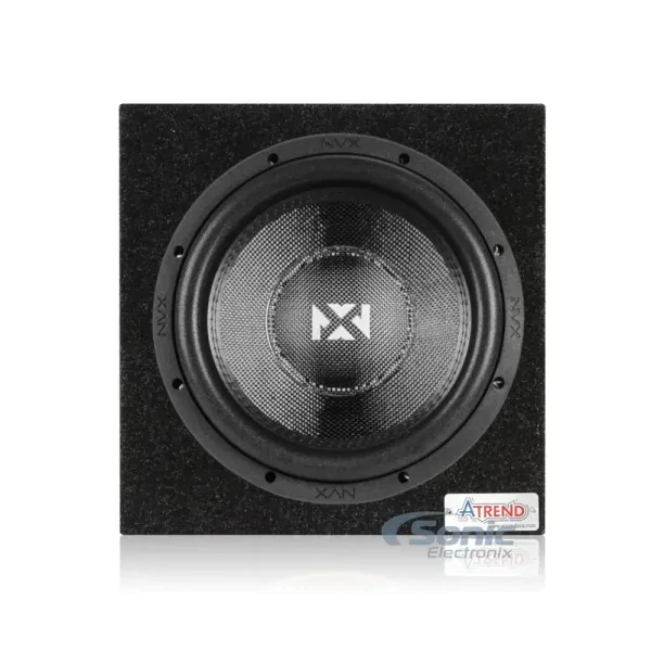 NVX VCW122 V3 2400W 12" Car Subwoofer with Enclosure (12SQ)
