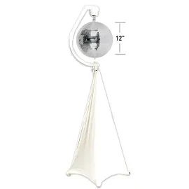 Eliminator Decor MBSK Motorized Mirror Ball Stand w Scrim & Eliminator 12" Mi...