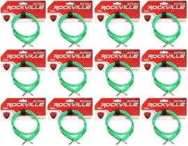 Коммутационный кабель Rockville RCTR103G Green 0.9 м (12 штук)