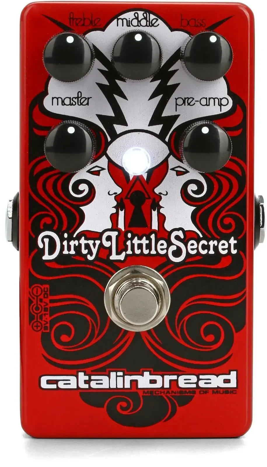 Педаль эффектов для электрогитары Catalinbread Dirty Little Secret Red Foundation Overdrive Pedal