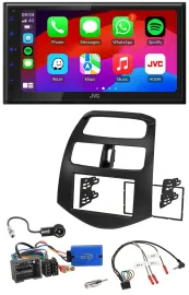 JVC Bluetooth USB Lenkrad 2DIN DAB Autoradio für Chevrolet Spark 2013-2015