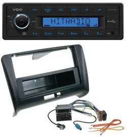 VDO AUX 1DIN MP3 USB Autoradio für Audi TT (2006-2014) - Quadlock