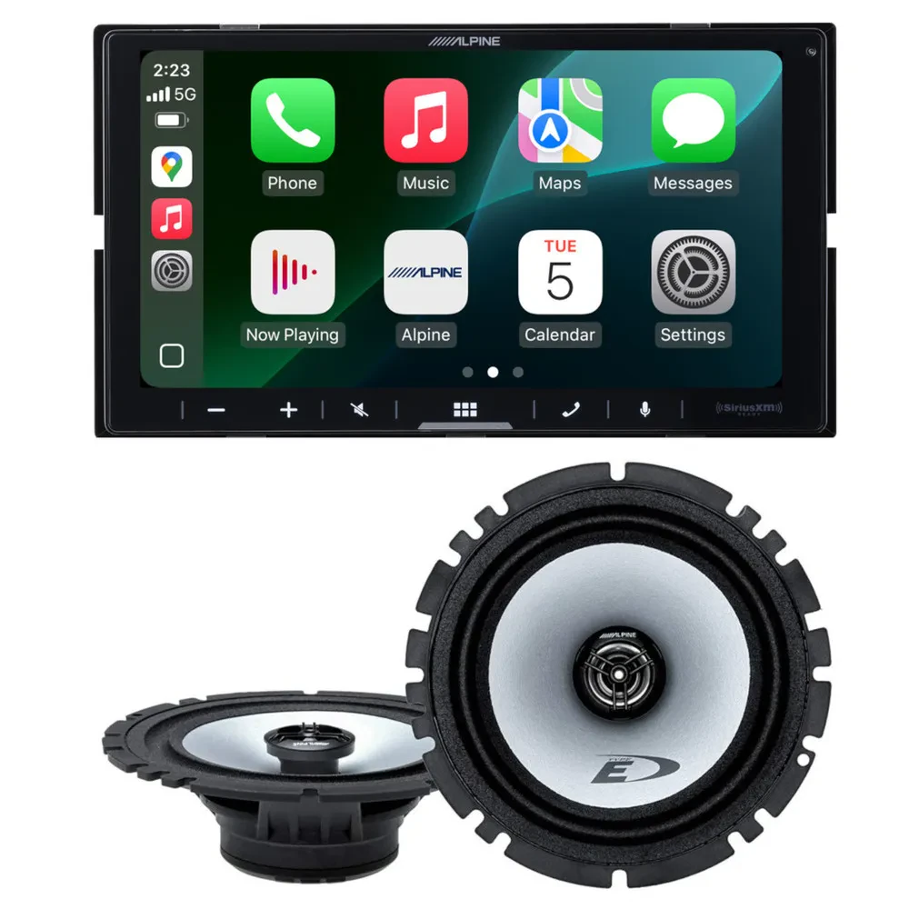 Alpine ILX-W770 7" Double DIN Multimedia Receiver + 6.5" Coaxial Speakers