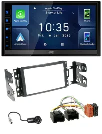 JVC DAB Bluetooth MP3 USB 2DIN Autoradio für Chevrolet Corvette Uplander 05-13