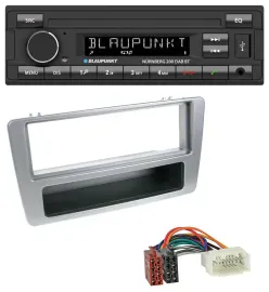 Автомагнитола для Honda Civic 2001–2003 Blaupunkt USB DAB MP3 Bluetooth серебристая (для версии с ручным кондиционером)