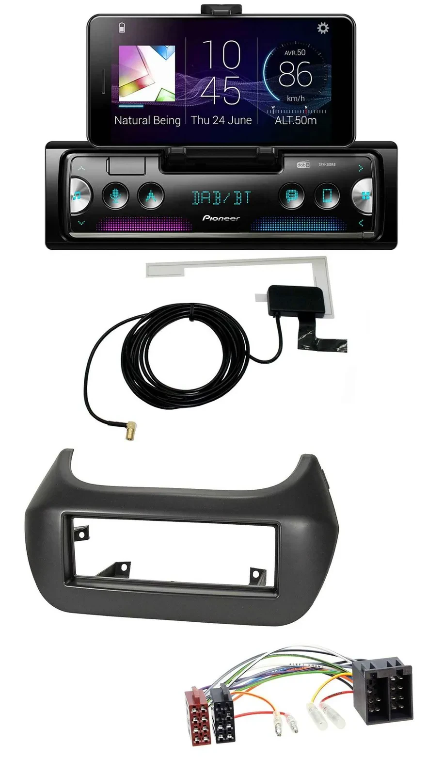 Pioneer DAB Bluetooth MP3 USB Autoradio für Fiat Fiorino Qubo Citroen Nemo Peuge