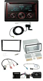 Pioneer 2DIN Lenkrad DAB USB CD Bluetooth Autoradio für Opel Corsa D 2006-2008 s