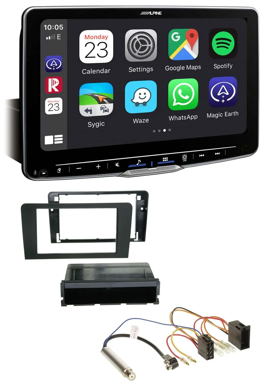 Alpine Bluetooth MP3 USB DAB Autoradio für Audi A3 (8P 03-06) Symphony ISO