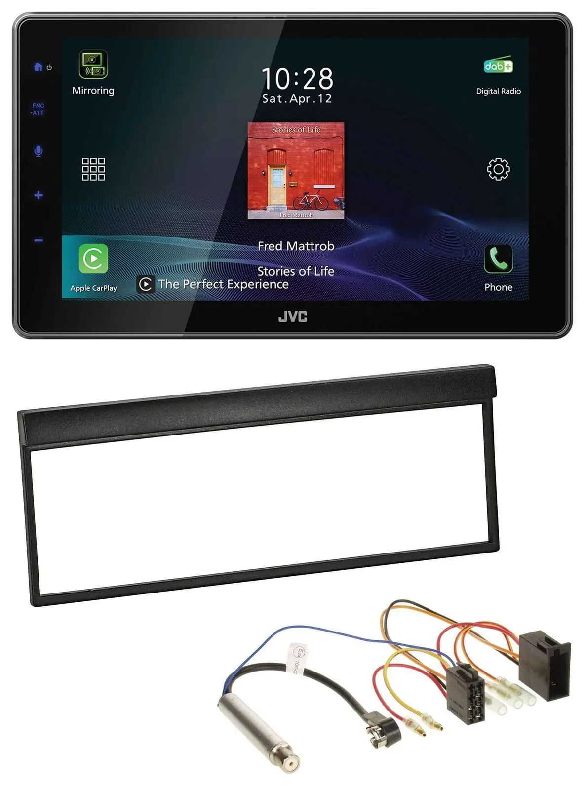 JVC DAB MP3 Bluetooth USB Autoradio für Skoda Fabia (bis 2003)