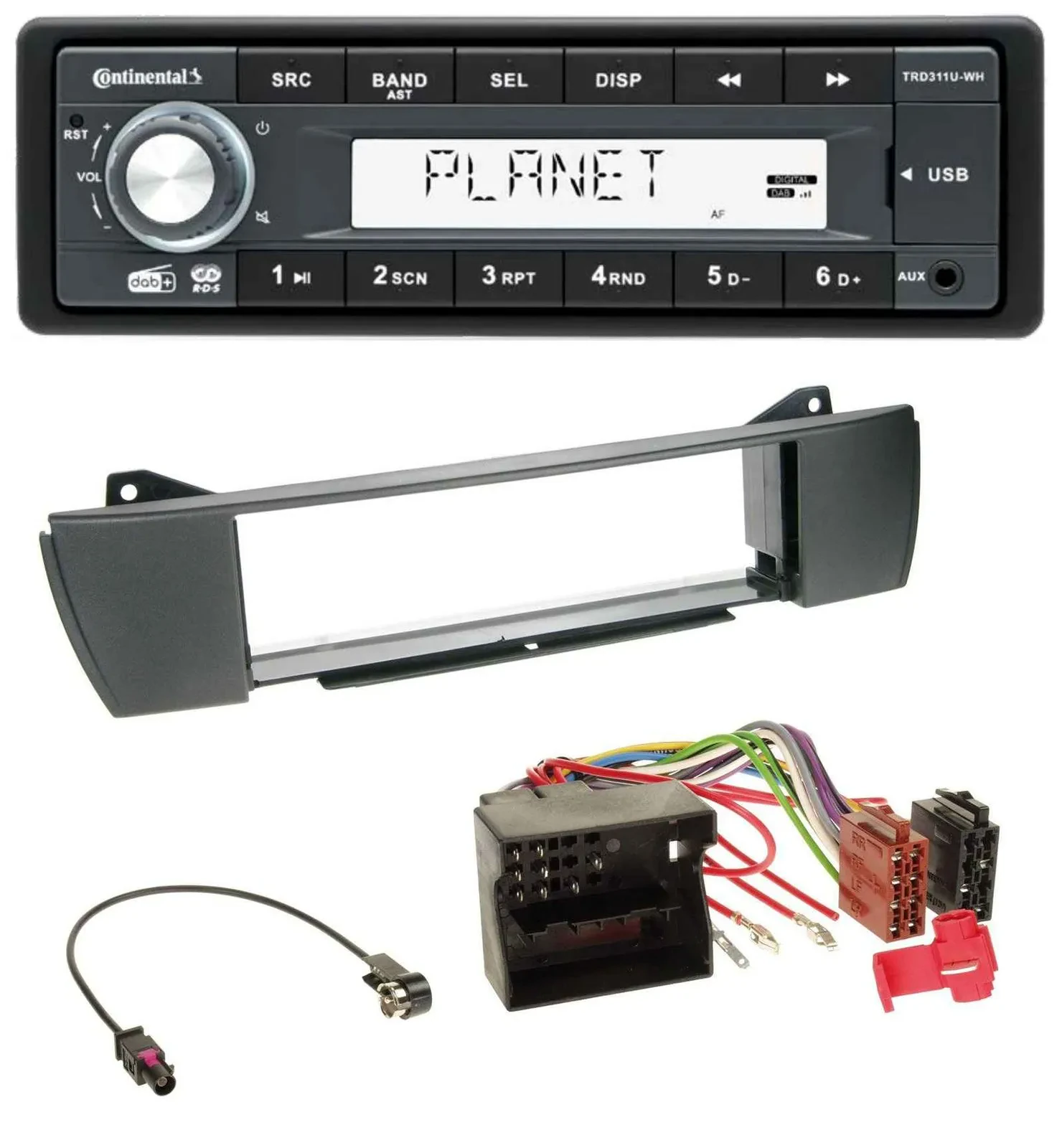 Continental MP3 AUX USB DAB 1DIN Autoradio für BMW Z4 E85 (2003-2008)