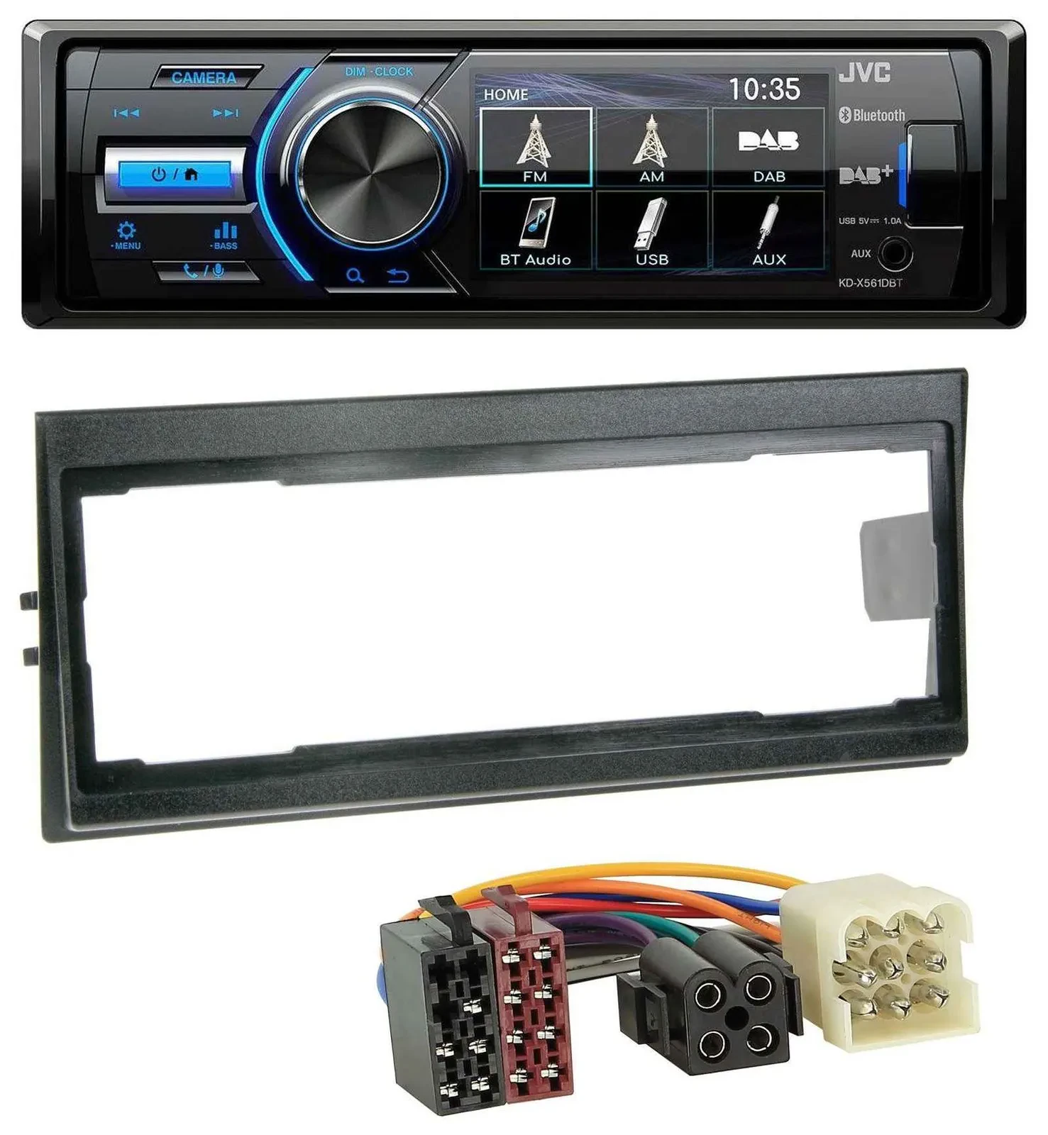 JVC Bluetooth MP3 USB DAB Autoradio für Volvo 740, 760 (1982-1992)