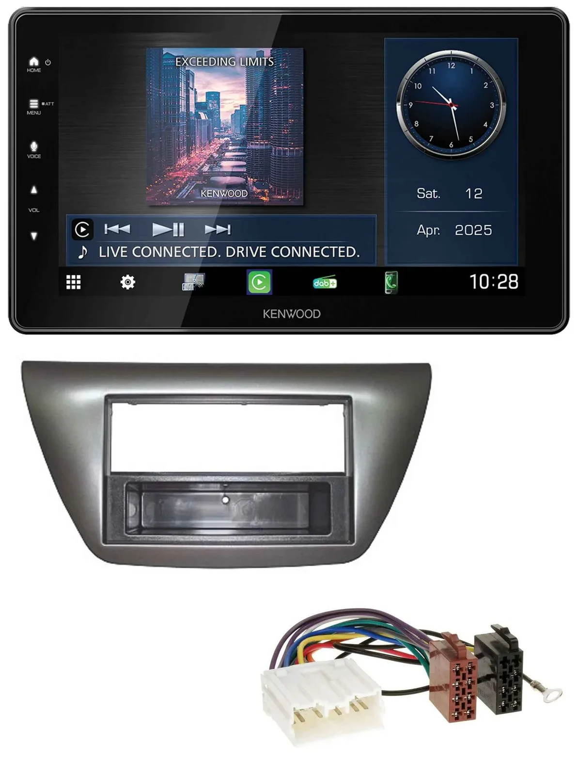 Автомагнитола для Mitsubishi Lancer Evo 2004–2008 Kenwood Bluetooth USB DAB MP3