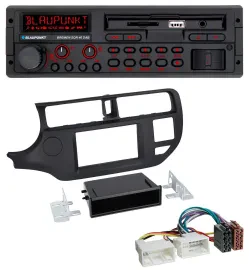 Blaupunkt SD MP3 USB Bluetooth DAB Autoradio für Kia Rio (UB 2011-2014) schwarz