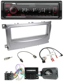 Автомагнитола Kenwood Bluetooth USB DAB для Ford S-Max/Mondeo (2007–2014), CAN-Bus