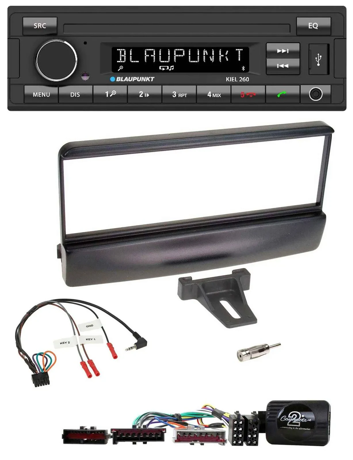 Blaupunkt USB DAB Bluetooth Lenkrad Autoradio für Ford Mondeo 2000-02 schwarz