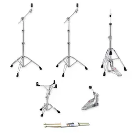 Pearl Hardware-Pack HWP-934 mit keepdrum Drumsticks 1 Paar