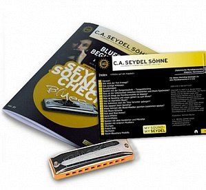 Губная гармошка диатоническая Seydel Sohne 40020 Soundcheck Vol.1 STEEL - Blues Beginner Pack