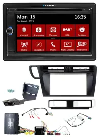 Автомагнитола для Audi Q5 8R Blaupunkt 2DIN, навигация, Bluetooth, DAB, USB, TMC (2008–2017)