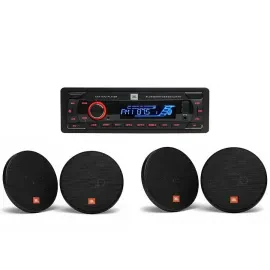 JBL CELEBRITY 100 Single-Din Digital Receiver + (4) 6.5" Stage2 coaxial Speakers