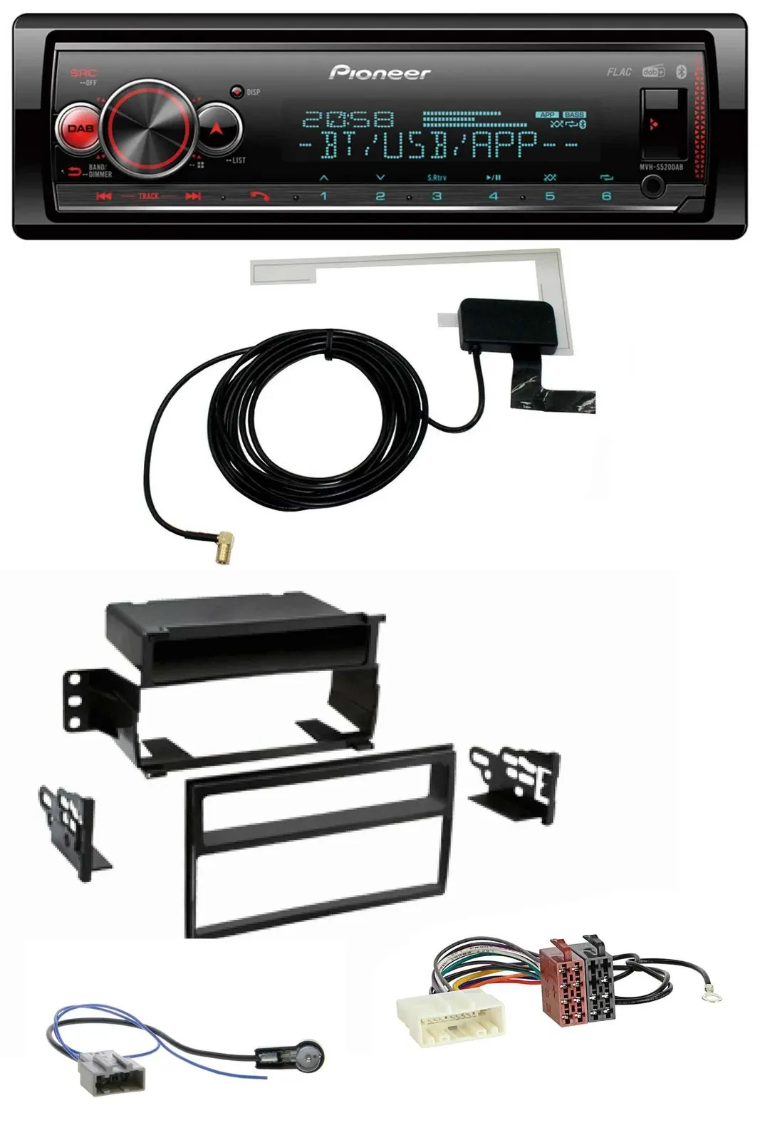 Pioneer Bluetooth DAB USB MP3 Autoradio für Nissan Tiida Versa C11 2007-2011