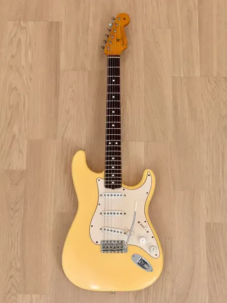 Электрогитара Fender American Vintage '62 Stratocaster Custom Shop Texas Special SSS Olympic White w/case USA 1997