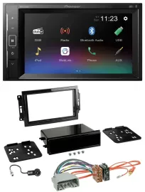 Pioneer DAB MP3 2DIN Bluetooth USB Autoradio für Chrysler 300C Dodge Caliber Jee