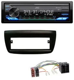 Автомагнитола для Fiat Doblo (2012–2015) и Opel Combo (2010–2015) JVC Bluetooth, DAB, USB, MP3