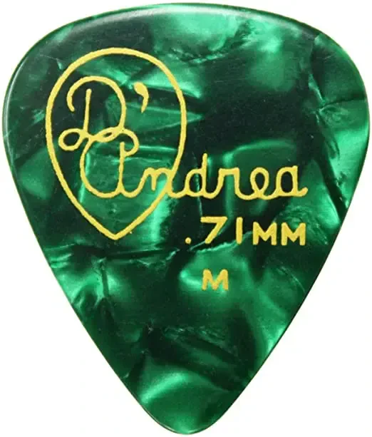 Медиаторы D'Andrea Designer Pearl TDC351 .71MD, 12 штук, 0.71 мм