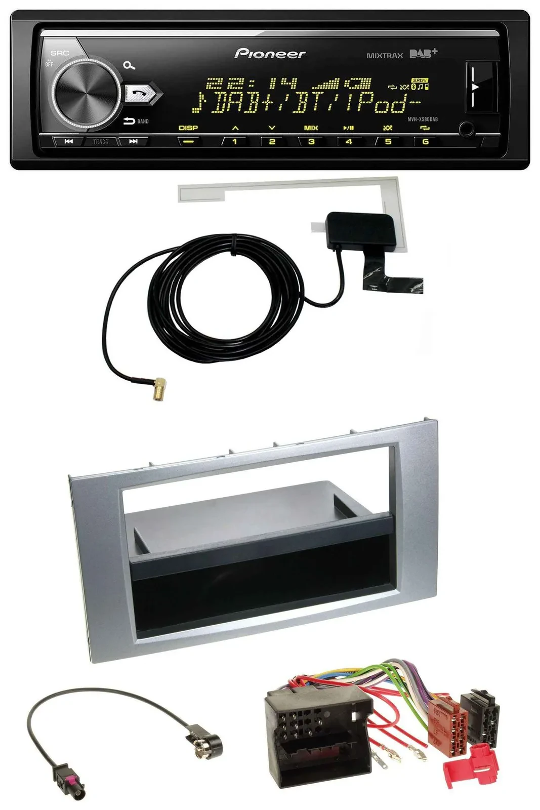 Pioneer Bluetooth DAB USB MP3 Autoradio für Ford Galaxy Focus C-Max S-Max 03-07