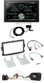Pioneer CD USB Lenkrad Bluetooth 2DIN DAB Autoradio für Dacia ab 2012 schwarz