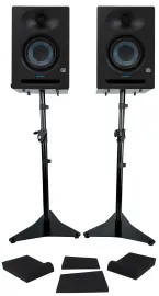 Студийные мониторы PreSonus Eris Studio 5 5" активные (набор, пара) со стойками и изоляционными прокладками