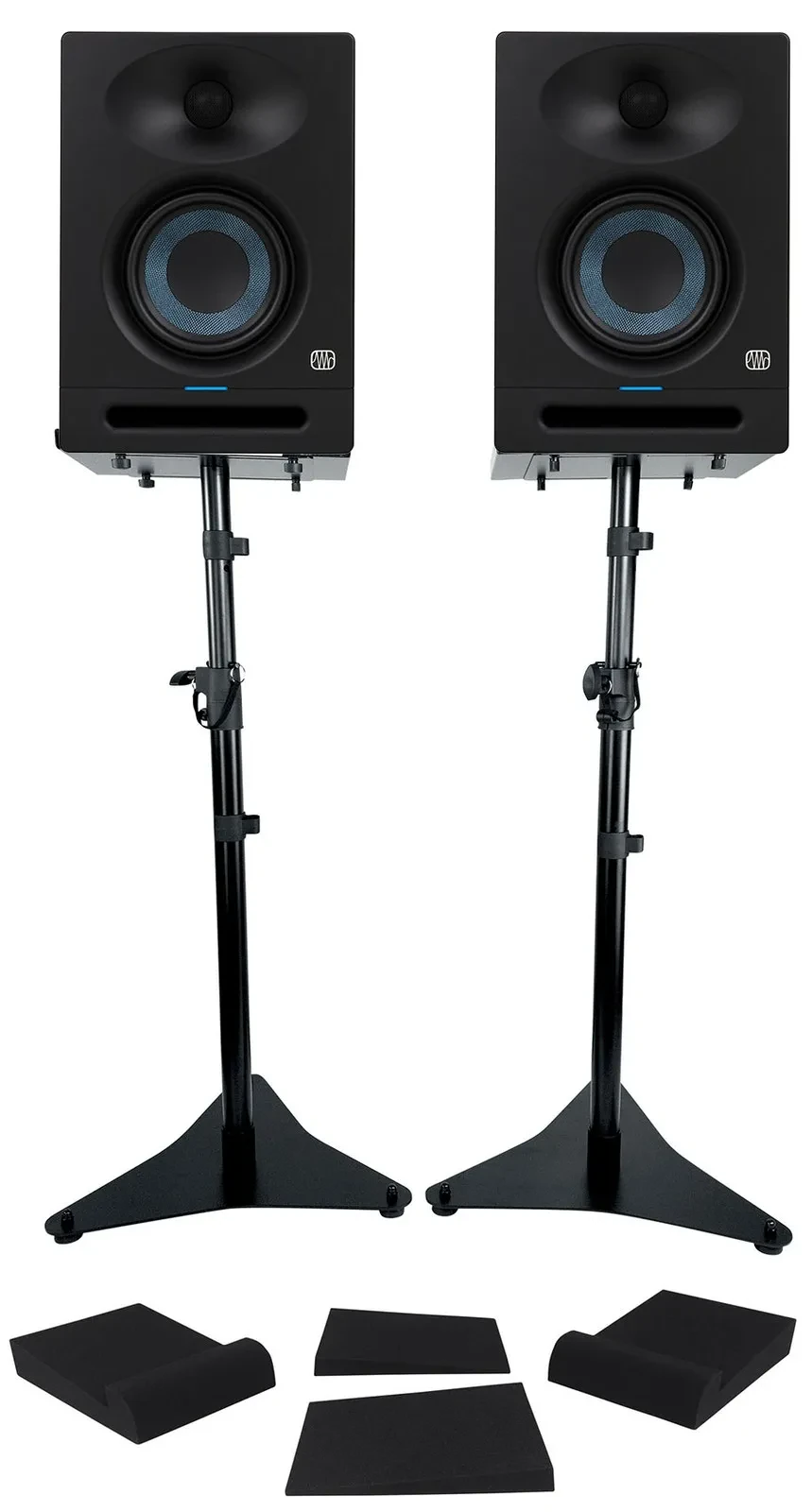 Студийные мониторы PreSonus Eris Studio 5 5" активные (набор, пара) со стойками и изоляционными прокладками