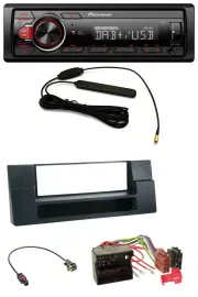 Pioneer MP3 DAB 1DIN AUX USB Autoradio für BMW X5 E53 5er E39 Quadlock Ablagefac