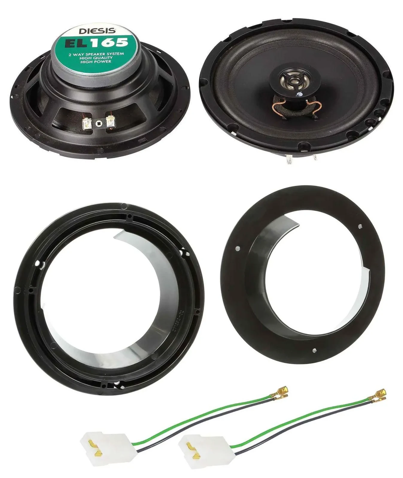 ACV 16,5cm 100Watt 2-Wege Lautsprecher für Suzuki Splash Swift Grand Vitara SX4