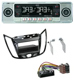 Dietz Bluetooth MP3 DAB USB Autoradio für Ford C-Max Kuga Klavierlack schwarz